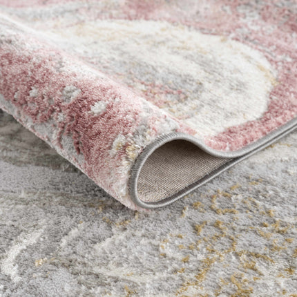 Lively Marble Pink Area Rug Rugs TriadCommerceInc