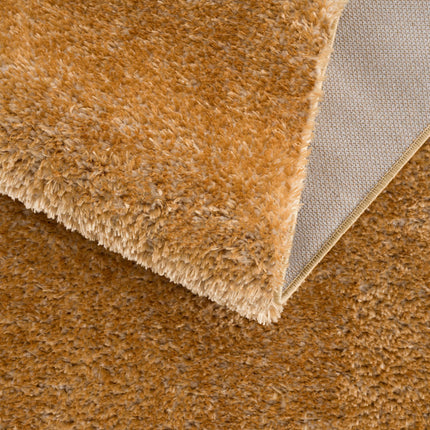 Heavenly Solid Mustard Plush Rug - Clearance Rugs TriadCommerceInc
