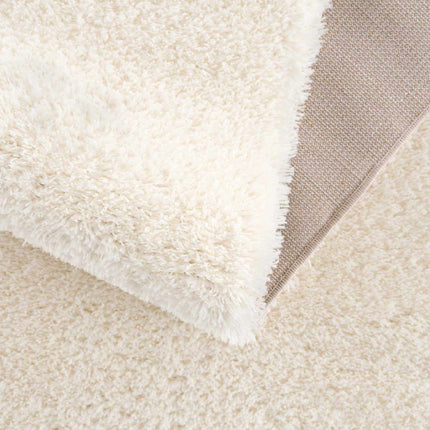 Heavenly Solid Cream Plush Rug Rugs TriadCommerceInc