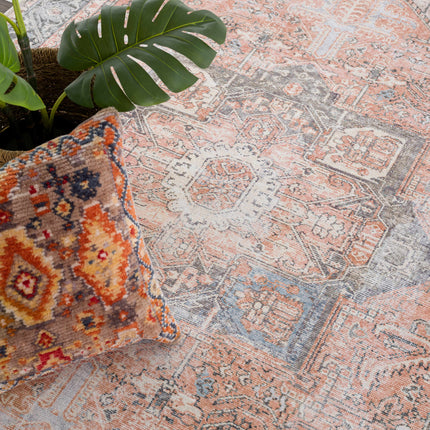 Rosman Distressed Washable Rug Rugs TriadCommerceInc