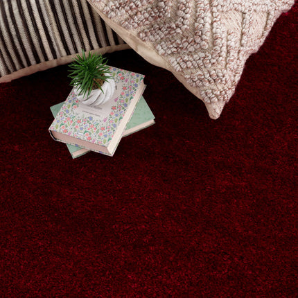 Heavenly Solid Red Plush Rug - Clearance Rugs TriadCommerceInc