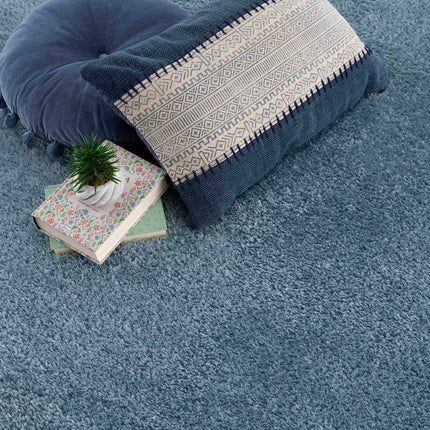 Heavenly Solid Blue Plush Rug - Clearance Rugs TriadCommerceInc