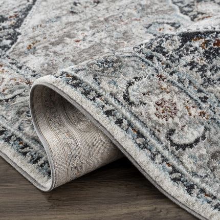 Liverpool Gray & Blue Area Rug - Clearance Rugs TriadCommerceInc