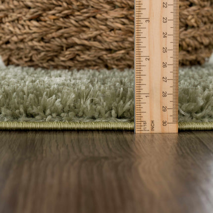 Heavenly Solid Green Plush Rug - Clearance Rugs TriadCommerceInc