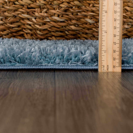Heavenly Solid Blue Plush Rug - Clearance Rugs TriadCommerceInc