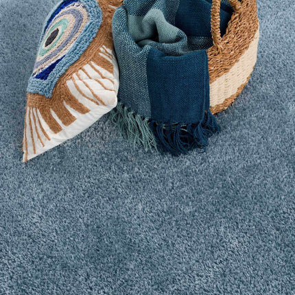 Heavenly Solid Blue Plush Rug - Clearance Rugs TriadCommerceInc
