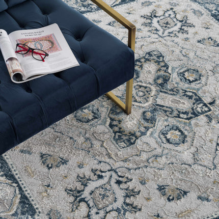 Liverpool Blue Area Rug - Clearance Rugs TriadCommerceInc