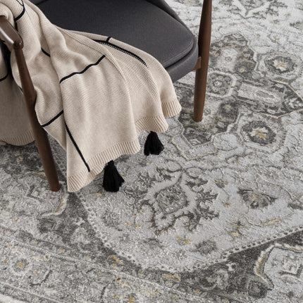 Liverpool Light Gray Area Rug - Clearance Rugs TriadCommerceInc