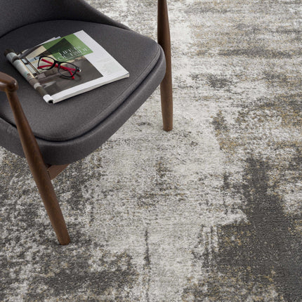 Liveree Gray Abstract Area Rug - Promo Rugs TriadCommerceInc