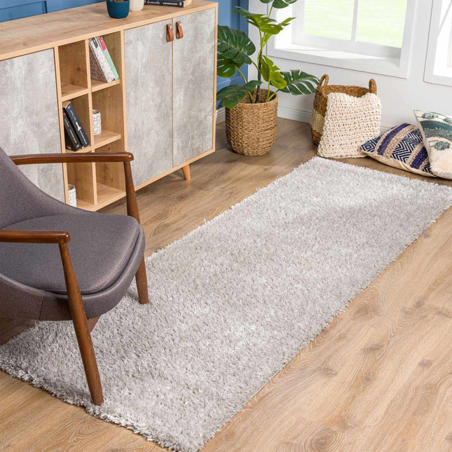 Heavenly Solid Light Gray Plush Rug - Clearance Rugs TriadCommerceInc