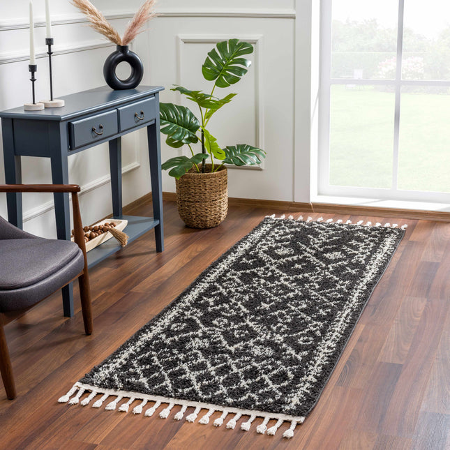 Thetford Black Berber Shag Rug - Clearance Rugs TriadCommerceInc