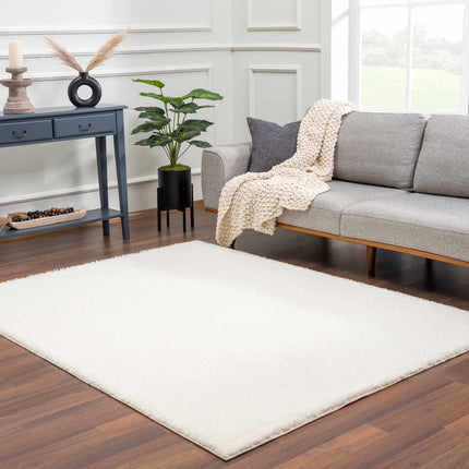 Heavenly Solid Cream Plush Rug Rugs TriadCommerceInc