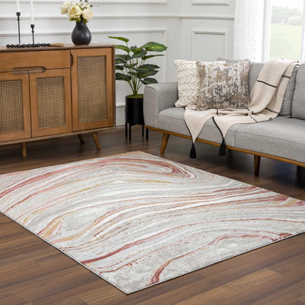 Live Marble Pink Area Rug Rugs TriadCommerceInc