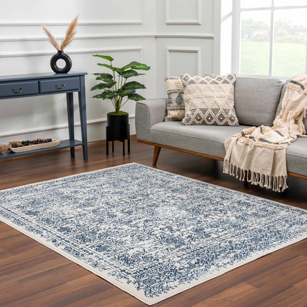 Michie Blue Area Rug - Clearance Rugs TriadCommerceInc