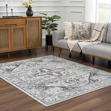 Liverpool Gray & Blue Area Rug - Clearance Rugs TriadCommerceInc