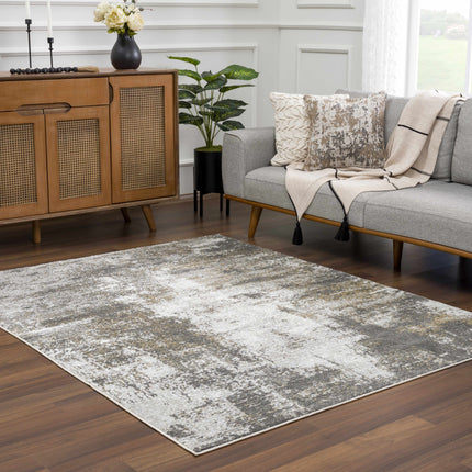 Liveree Gray Abstract Area Rug - Promo Rugs TriadCommerceInc