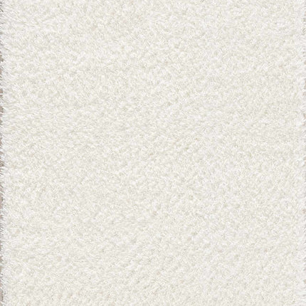 Heavenly Solid Cream Plush Rug Rugs TriadCommerceInc 2'7" x 7'3" Runner