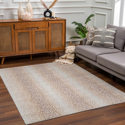 Pointblank Tan Leopard Print Rug Rugs TriadCommerceInc