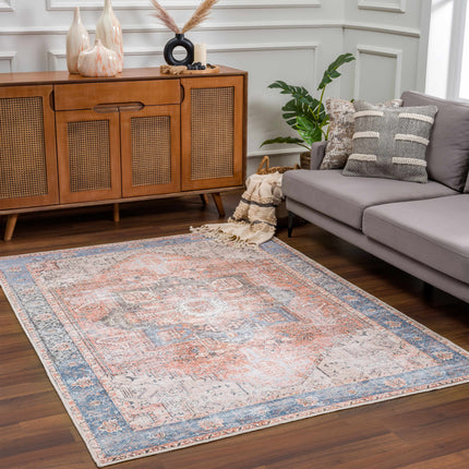 Rosman Distressed Washable Rug Rugs TriadCommerceInc