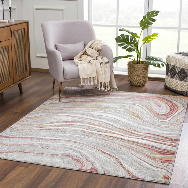 Live Marble Pink Area Rug Rugs TriadCommerceInc