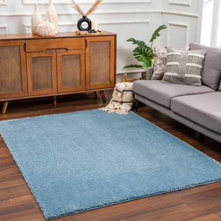 Heavenly Solid Blue Plush Rug - Clearance Rugs TriadCommerceInc