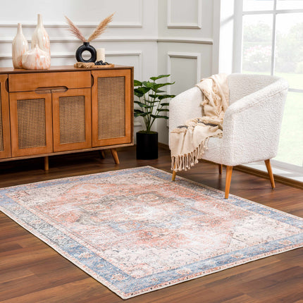 Rosman Distressed Washable Rug Rugs TriadCommerceInc