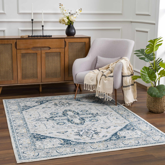 Liverpool Blue Area Rug - Clearance Rugs TriadCommerceInc