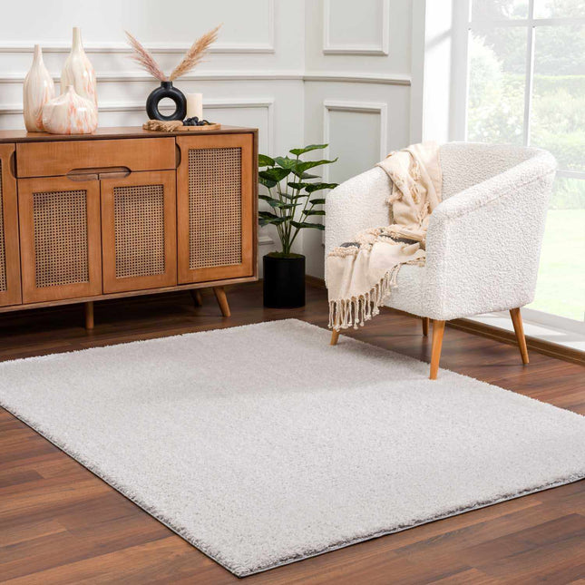Heavenly Solid Light Gray Plush Rug - Clearance Rugs TriadCommerceInc