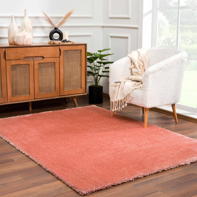 Heavenly Solid Pink Plush Rug - Clearance Rugs TriadCommerceInc