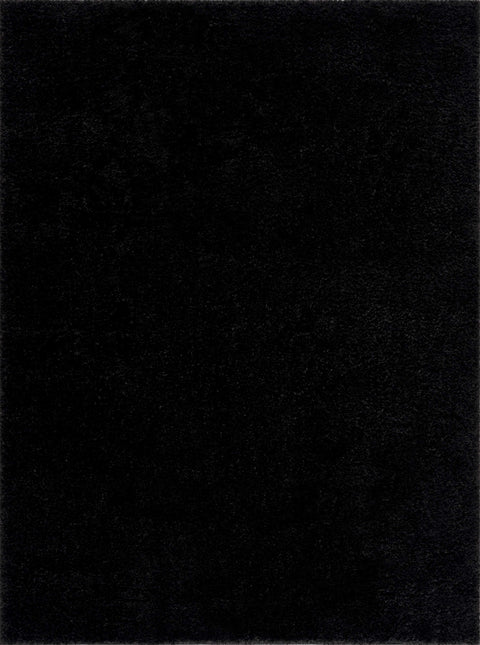 Heavenly Solid Black Plush Rug - Clearance Rugs TriadCommerceInc