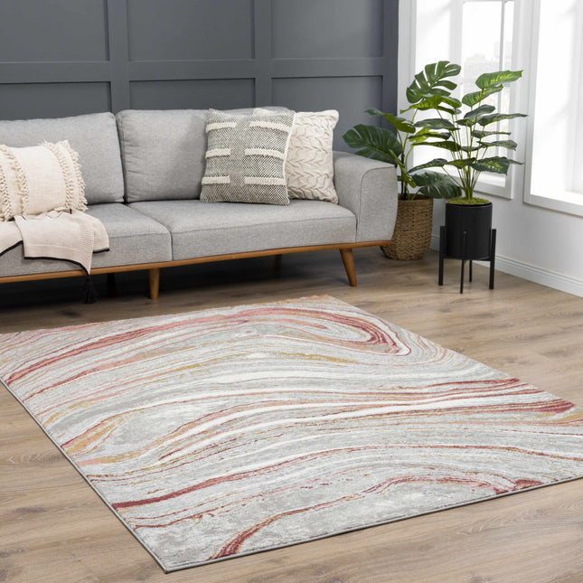 Live Marble Pink Area Rug Rugs TriadCommerceInc