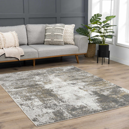 Liveree Gray Abstract Area Rug - Promo Rugs TriadCommerceInc