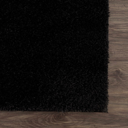 Heavenly Solid Black Plush Rug - Clearance Rugs TriadCommerceInc 2' x 3' Rectangle