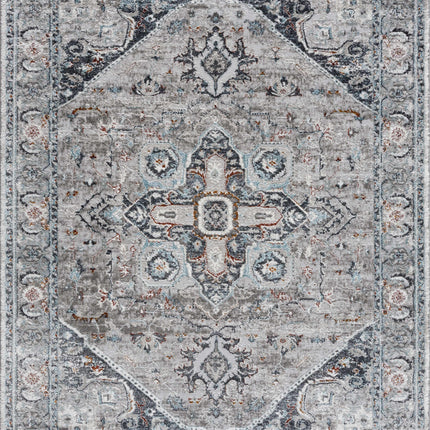 Liverpool Gray & Blue Area Rug - Clearance Rugs TriadCommerceInc