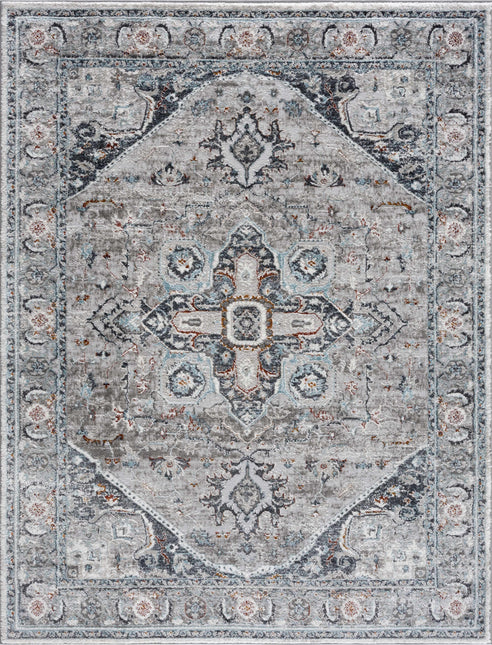 Liverpool Gray & Blue Area Rug - Clearance Rugs TriadCommerceInc