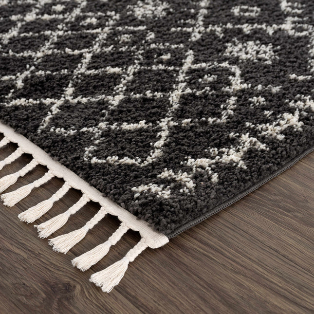 Thetford Black Berber Shag Rug - Clearance Rugs TriadCommerceInc