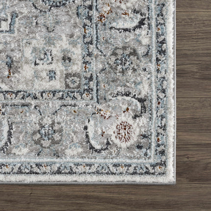 Liverpool Gray & Blue Area Rug - Clearance Rugs TriadCommerceInc