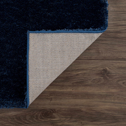 Heavenly Solid Navy Blue Shag Rug - Clearance Rugs TriadCommerceInc