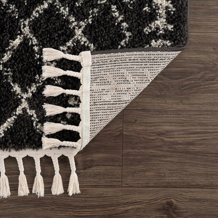 Thetford Black Berber Shag Rug - Clearance Rugs TriadCommerceInc