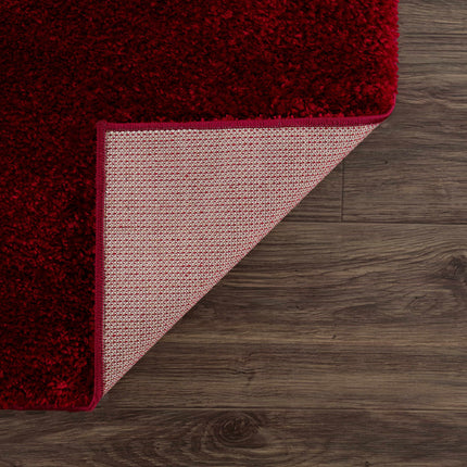Heavenly Solid Red Plush Rug - Clearance Rugs TriadCommerceInc