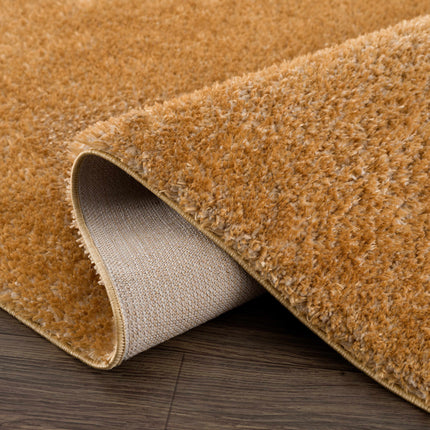 Heavenly Solid Mustard Plush Rug - Clearance Rugs TriadCommerceInc