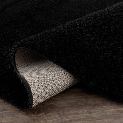 Heavenly Solid Black Plush Rug - Clearance Rugs TriadCommerceInc