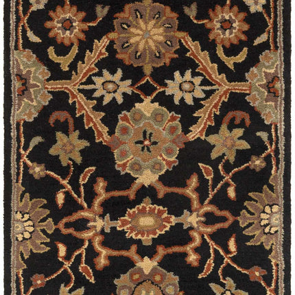Salix Hand Tufted Black Wool Rug Rugs TriadCommerceInc 2'3" x 10' Runner