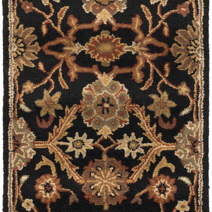 Salix Hand Tufted Black Wool Rug Rugs TriadCommerceInc 2'3" x 8' Runner