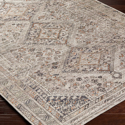 Barny Beige Flat Pile Washable Rug Rugs TriadCommerceInc