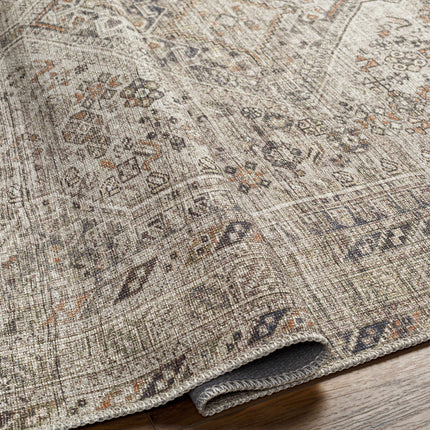 Barny Beige Flat Pile Washable Rug Rugs TriadCommerceInc