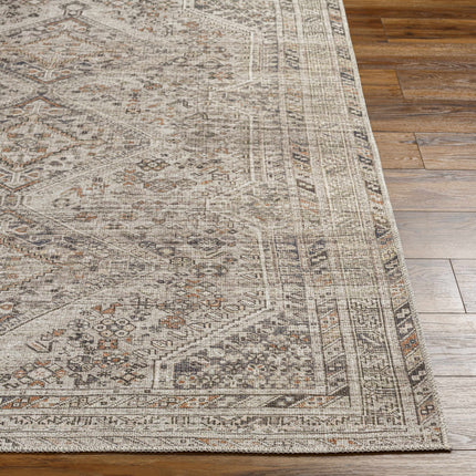 Barny Beige Flat Pile Washable Rug Rugs TriadCommerceInc