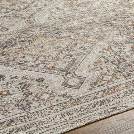 Barny Beige Flat Pile Washable Rug Rugs TriadCommerceInc