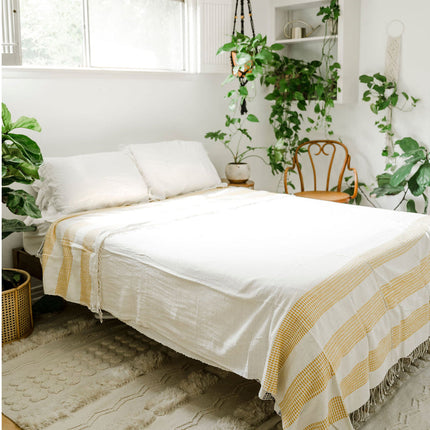3 Panel Dotted Cotton Blanket Bedding TriadCommerceInc   