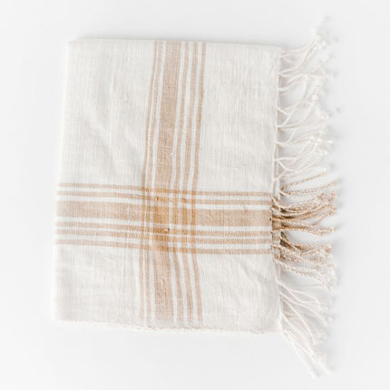 Cabin Hatch Cotton Hand Towel Kitchen Towels TriadCommerceInc Beige  